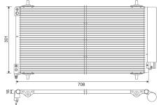 Kondenzátor, klimatizace VALEO 817740