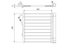 Kondenzátor, klimatizace VALEO 817801