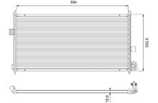 Kondenzátor, klimatizace VALEO 818026