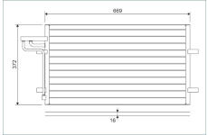 Kondenzátor, klimatizace VALEO 818046