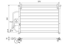 Kondenzátor, klimatizace VALEO 818056