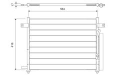 Kondenzátor, klimatizace VALEO 818061