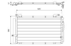 Kondenzátor, klimatizace VALEO 818075