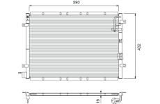 Kondenzátor, klimatizace VALEO 818080