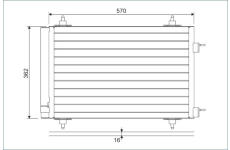 Kondenzátor, klimatizace VALEO 818170