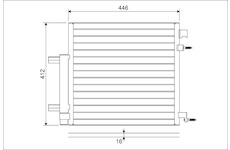 Kondenzátor, klimatizace VALEO 822578