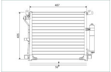 Kondenzátor, klimatizace VALEO 822579