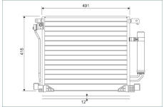 Kondenzátor, klimatizace VALEO 822587