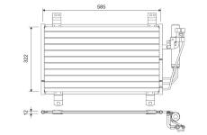 Kondenzátor, klimatizace VALEO 822589