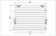 Kondenzátor, klimatizace VALEO 822621