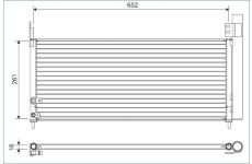 Kondenzátor, klimatizace VALEO 822640