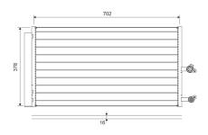 Kondenzátor, klimatizace VALEO 822645