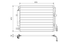Kondenzátor, klimatizace VALEO 822695