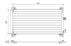 Kondenzátor, klimatizace VALEO 822703