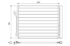 Kondenzátor, klimatizace VALEO 822739