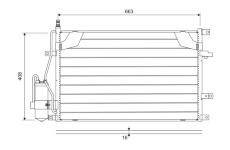 Kondenzátor, klimatizace VALEO 822746