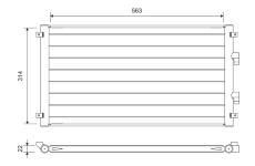 Kondenzátor, klimatizace VALEO 822755