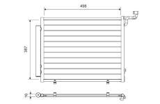 Kondenzátor, klimatizace VALEO 822763