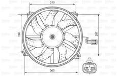 Větrák, chlazení motoru VALEO 696850