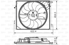 Ventilátor chladenia motora VALEO 696882