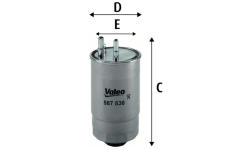 Palivový filtr VALEO 587536