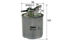 palivovy filtr VALEO 587563