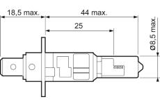 žárovka 12V/H1 55W P14, 5s VALEO