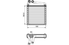Výměník tepla, vnitřní vytápění VALEO 811500