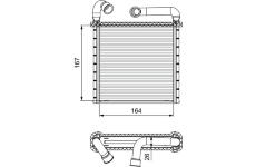Výměník tepla, vnitřní vytápění VALEO 811506