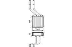 Výměník tepla, vnitřní vytápění VALEO 811520