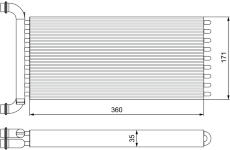Výměník tepla, vnitřní vytápění VALEO 811521