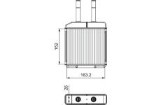 Výměník tepla, vnitřní vytápění VALEO 811522