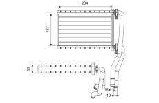 Výměník tepla, vnitřní vytápění VALEO 811535