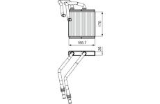 Výměník tepla, vnitřní vytápění VALEO 811544