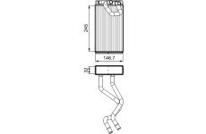 Výměník tepla, vnitřní vytápění VALEO 811549