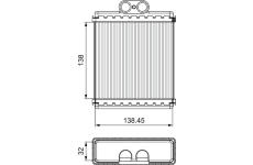 Výměník tepla, vnitřní vytápění VALEO 811550