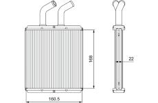 Výměník tepla, vnitřní vytápění VALEO 811562