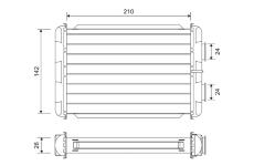 Výměník tepla, vnitřní vytápění VALEO 811614