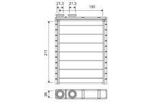 Výměník tepla, vnitřní vytápění VALEO 811671