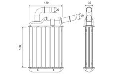 Výměník tepla, vnitřní vytápění VALEO 811675