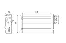 Výměník tepla, vnitřní vytápění VALEO 812161