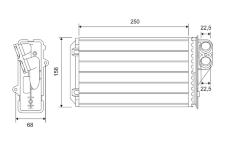 Výmenník tepla vnútorného kúrenia VALEO 812181