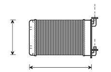 Výměník tepla, vnitřní vytápění VALEO 812238