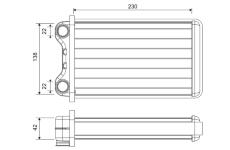Výměník tepla, vnitřní vytápění VALEO 812255