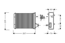 Výměník tepla, vnitřní vytápění VALEO 812283