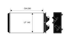 Výmenník tepla vnútorného kúrenia VALEO 812303
