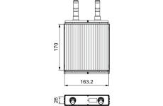 Výměník tepla, vnitřní vytápění VALEO 812409