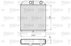 Výměník tepla, vnitřní vytápění VALEO 811538