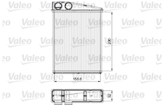 Výměník tepla, vnitřní vytápění VALEO 811542