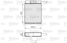 Výměník tepla, vnitřní vytápění VALEO 811558